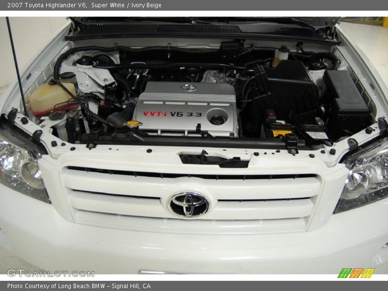 Super White / Ivory Beige 2007 Toyota Highlander V6