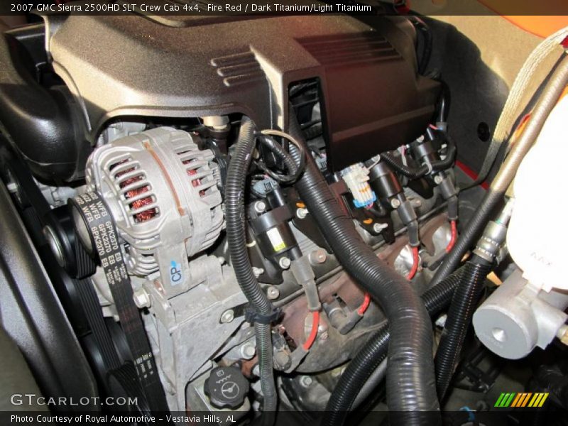 Fire Red / Dark Titanium/Light Titanium 2007 GMC Sierra 2500HD SLT Crew Cab 4x4