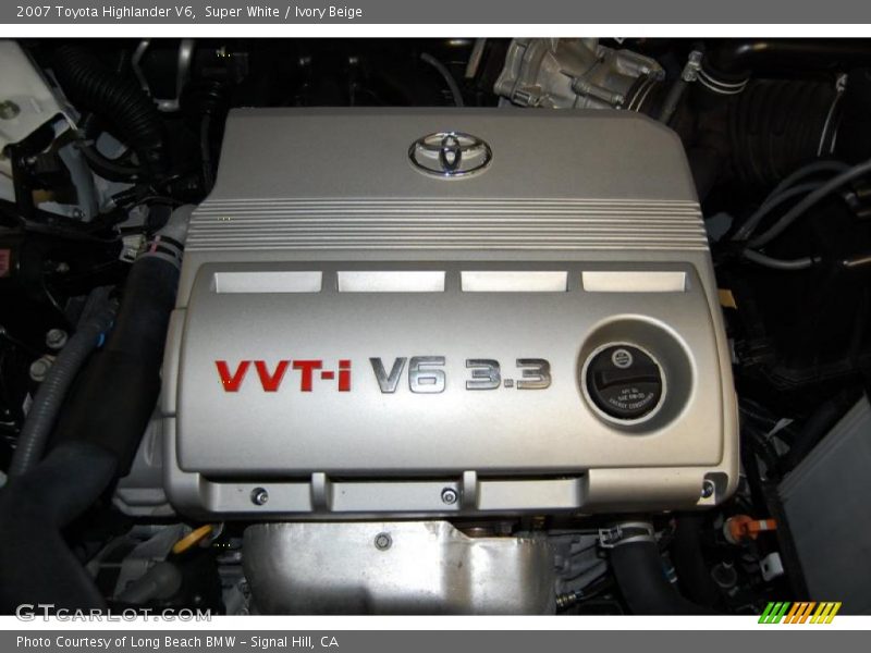 Super White / Ivory Beige 2007 Toyota Highlander V6
