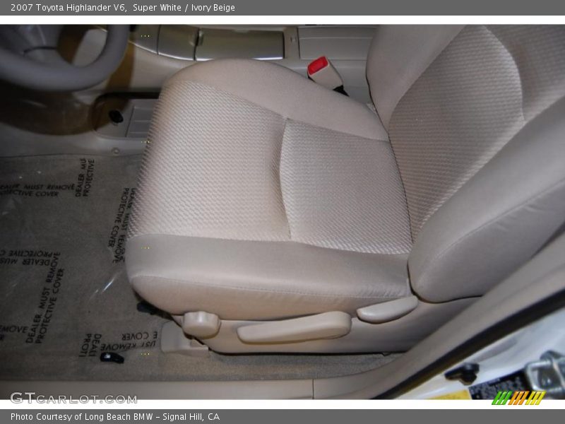 Super White / Ivory Beige 2007 Toyota Highlander V6