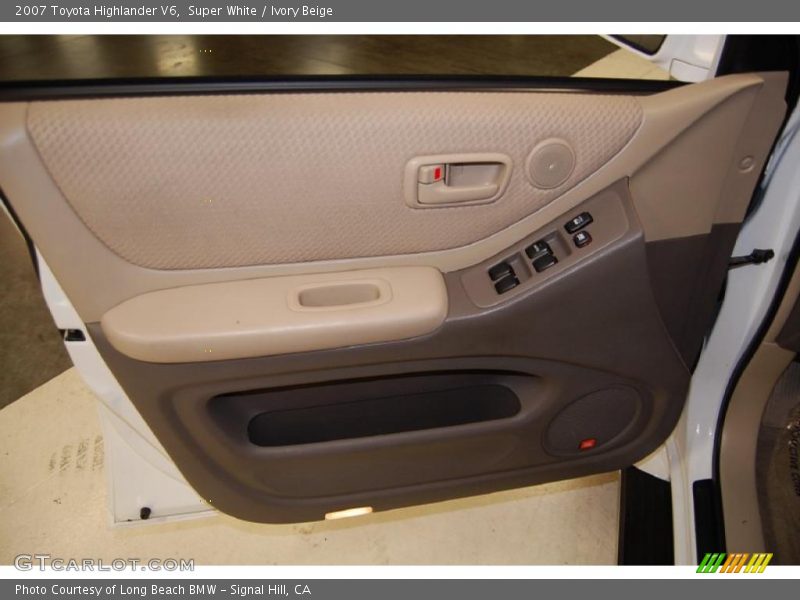 Super White / Ivory Beige 2007 Toyota Highlander V6