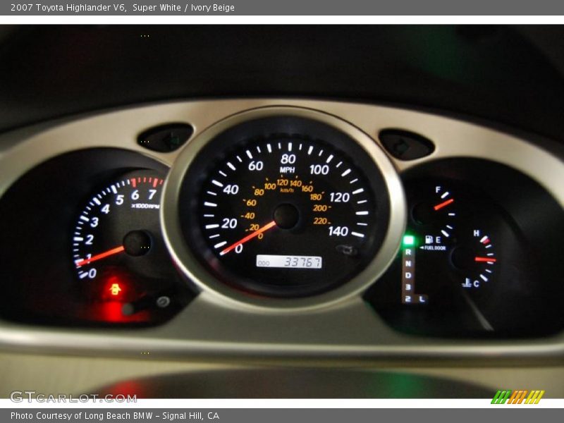 Super White / Ivory Beige 2007 Toyota Highlander V6