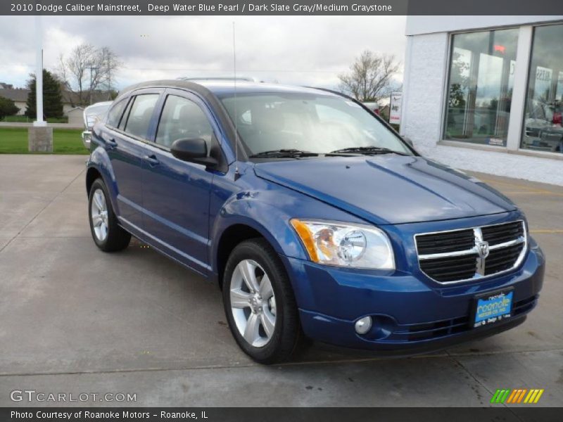 Deep Water Blue Pearl / Dark Slate Gray/Medium Graystone 2010 Dodge Caliber Mainstreet