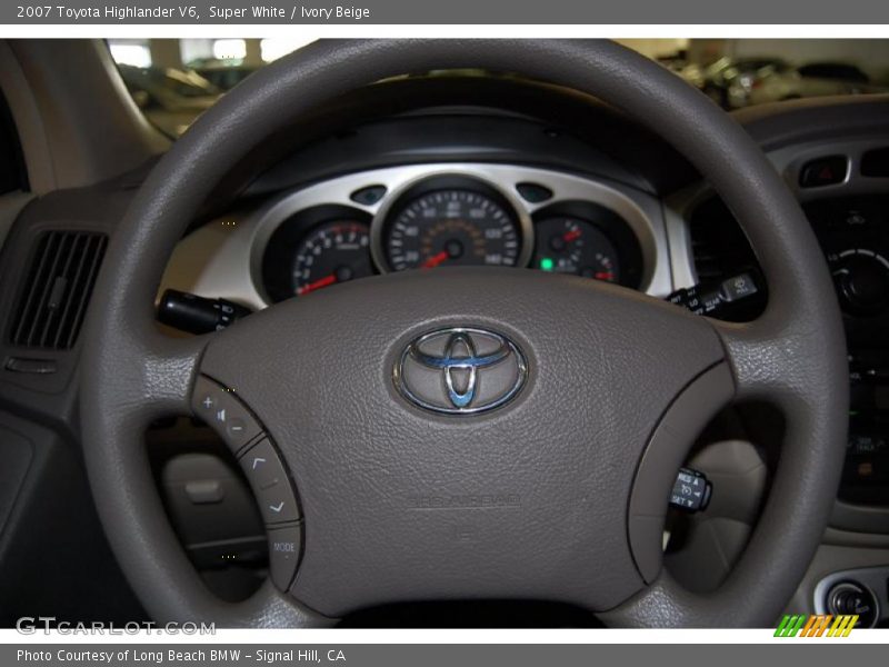 Super White / Ivory Beige 2007 Toyota Highlander V6