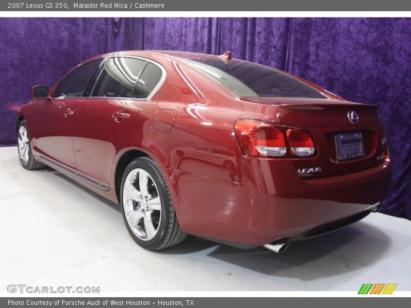 Matador Red Mica / Cashmere 2007 Lexus GS 350