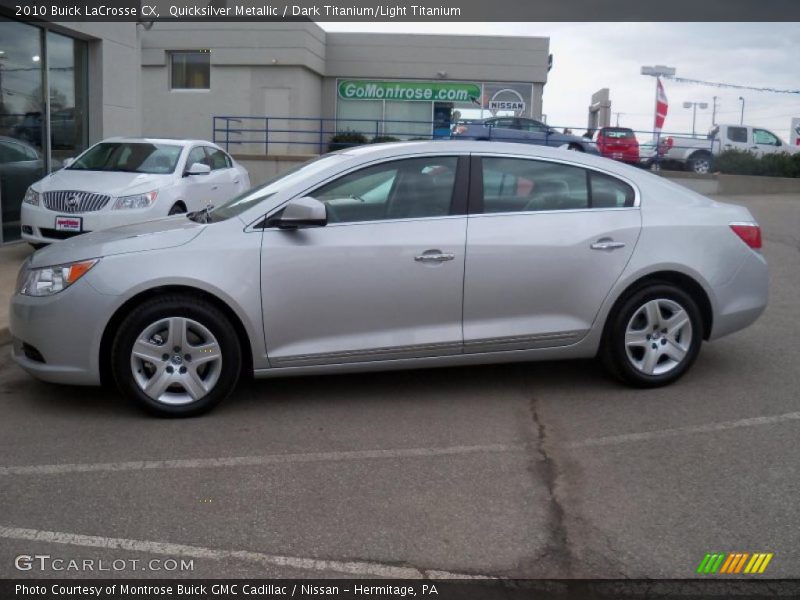 Quicksilver Metallic / Dark Titanium/Light Titanium 2010 Buick LaCrosse CX