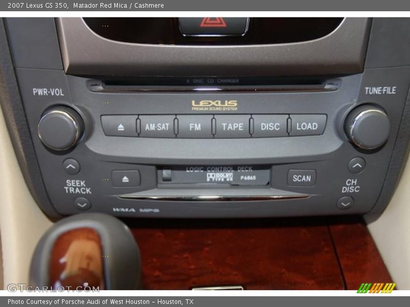 Matador Red Mica / Cashmere 2007 Lexus GS 350