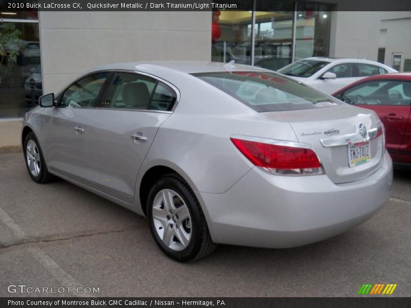 Quicksilver Metallic / Dark Titanium/Light Titanium 2010 Buick LaCrosse CX