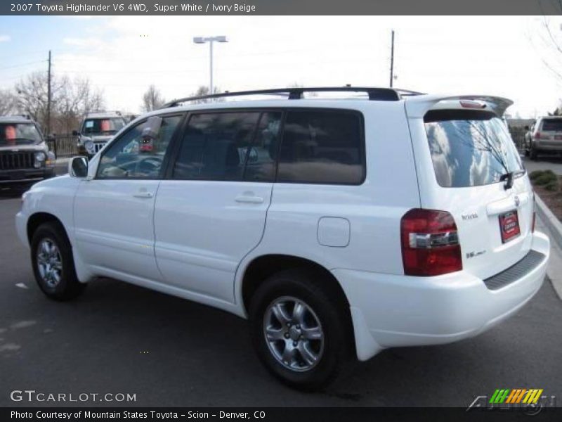 Super White / Ivory Beige 2007 Toyota Highlander V6 4WD