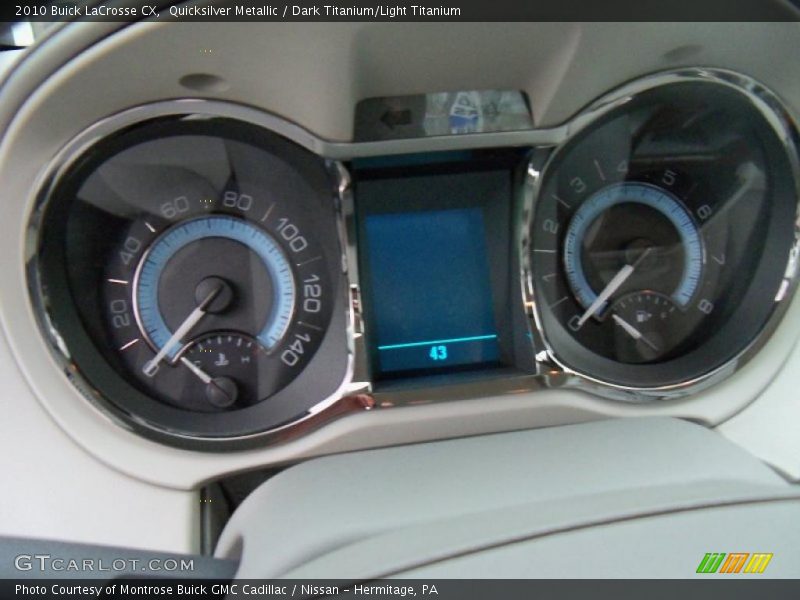 Quicksilver Metallic / Dark Titanium/Light Titanium 2010 Buick LaCrosse CX