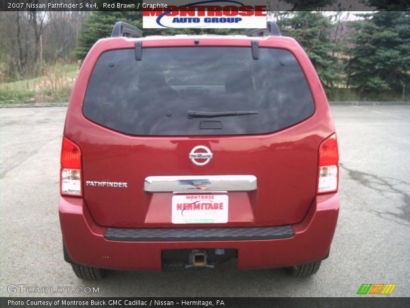 Red Brawn / Graphite 2007 Nissan Pathfinder S 4x4