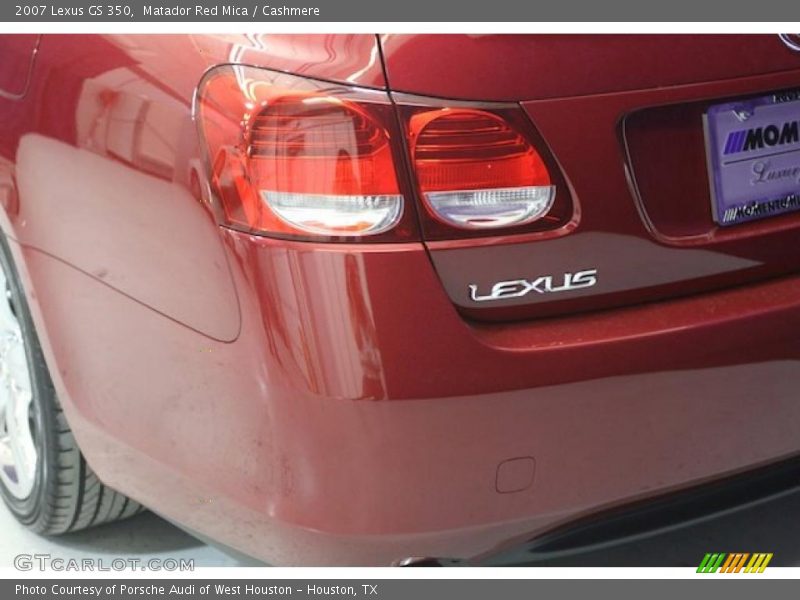 Matador Red Mica / Cashmere 2007 Lexus GS 350