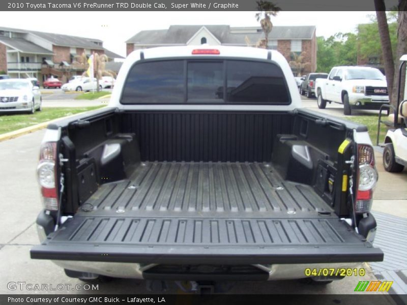 Super White / Graphite 2010 Toyota Tacoma V6 PreRunner TRD Double Cab