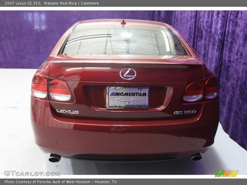 Matador Red Mica / Cashmere 2007 Lexus GS 350