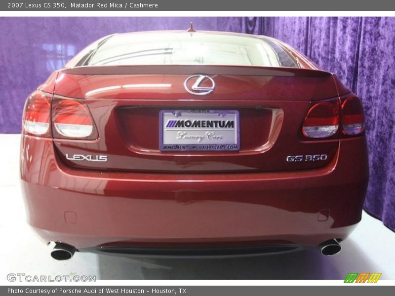 Matador Red Mica / Cashmere 2007 Lexus GS 350