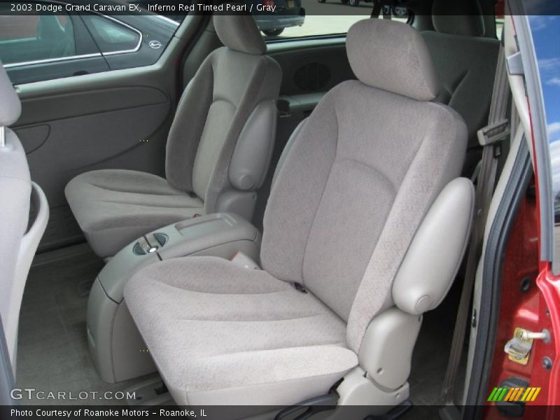 Inferno Red Tinted Pearl / Gray 2003 Dodge Grand Caravan EX