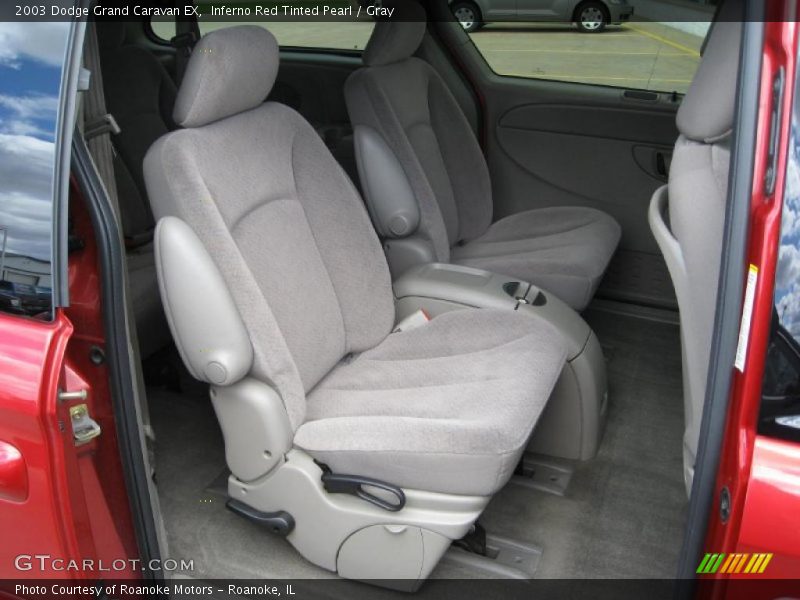 Inferno Red Tinted Pearl / Gray 2003 Dodge Grand Caravan EX