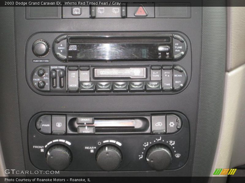 Inferno Red Tinted Pearl / Gray 2003 Dodge Grand Caravan EX
