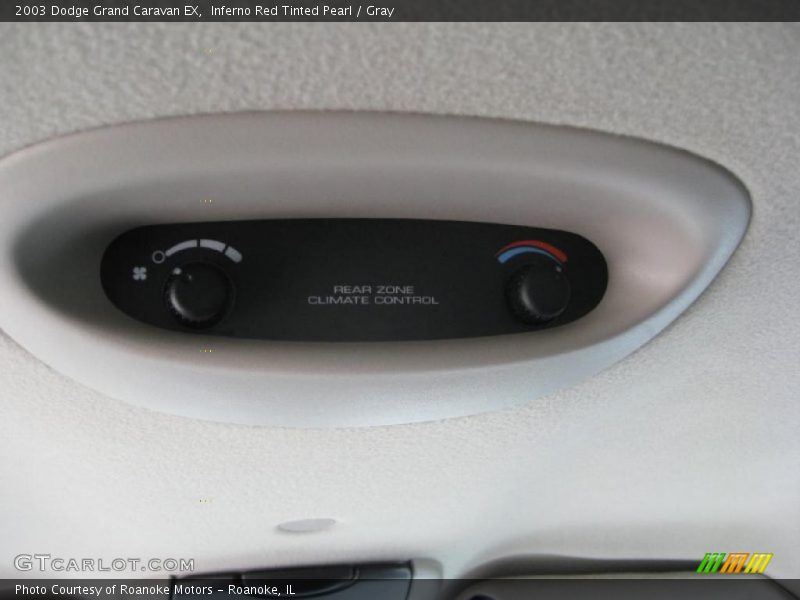 Inferno Red Tinted Pearl / Gray 2003 Dodge Grand Caravan EX