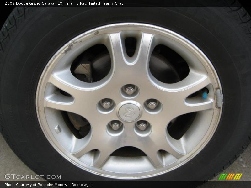 Inferno Red Tinted Pearl / Gray 2003 Dodge Grand Caravan EX