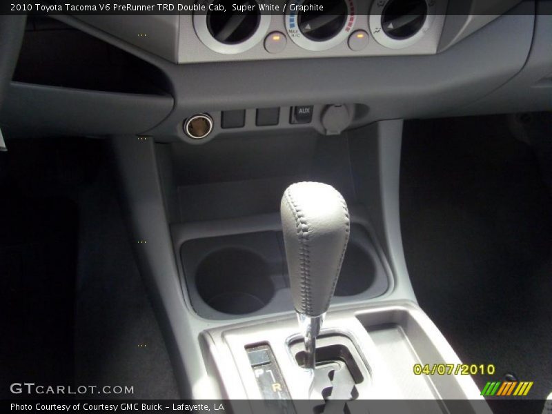 Super White / Graphite 2010 Toyota Tacoma V6 PreRunner TRD Double Cab