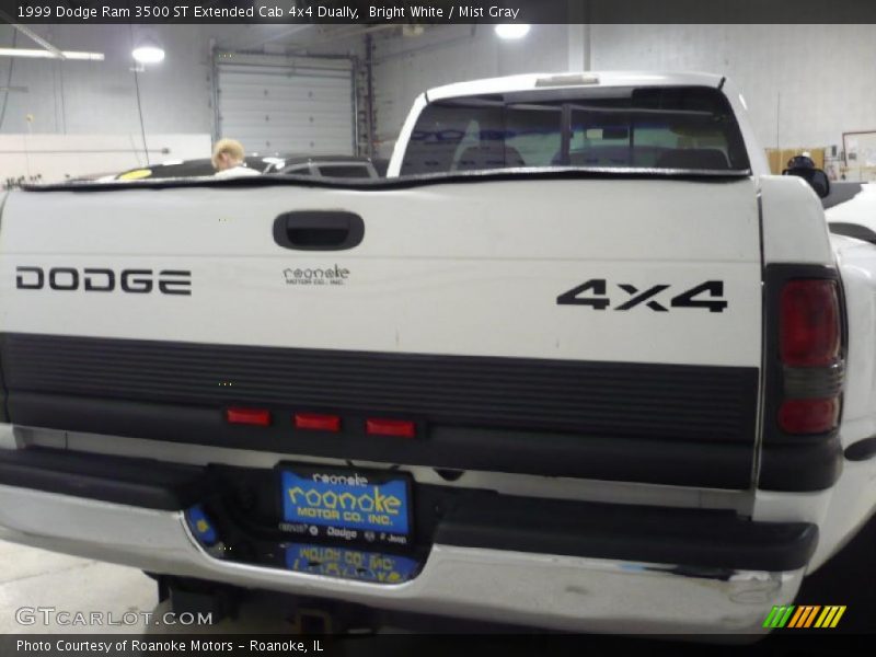 Bright White / Mist Gray 1999 Dodge Ram 3500 ST Extended Cab 4x4 Dually