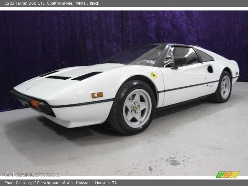 White / Black 1983 Ferrari 308 GTSi Quattrovalvole