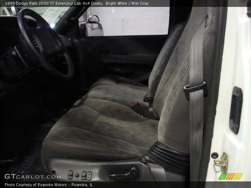 Bright White / Mist Gray 1999 Dodge Ram 3500 ST Extended Cab 4x4 Dually