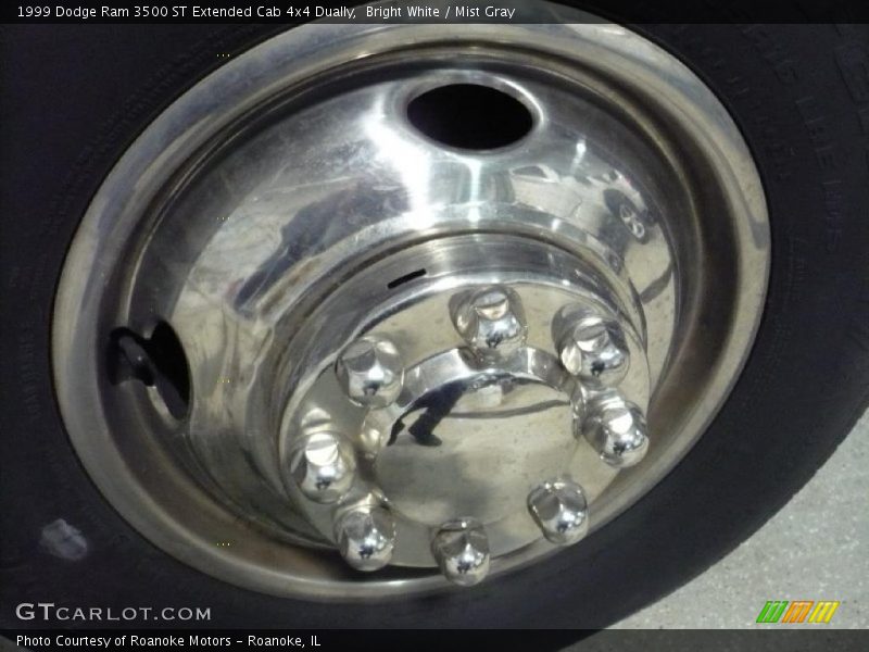 Bright White / Mist Gray 1999 Dodge Ram 3500 ST Extended Cab 4x4 Dually