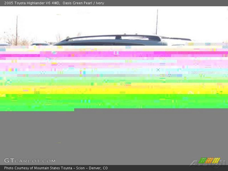 Oasis Green Pearl / Ivory 2005 Toyota Highlander V6 4WD