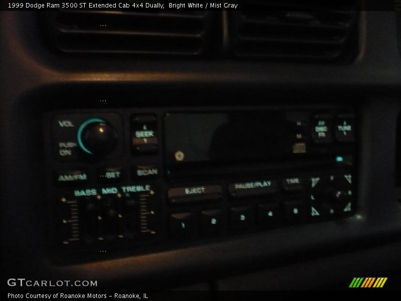Bright White / Mist Gray 1999 Dodge Ram 3500 ST Extended Cab 4x4 Dually