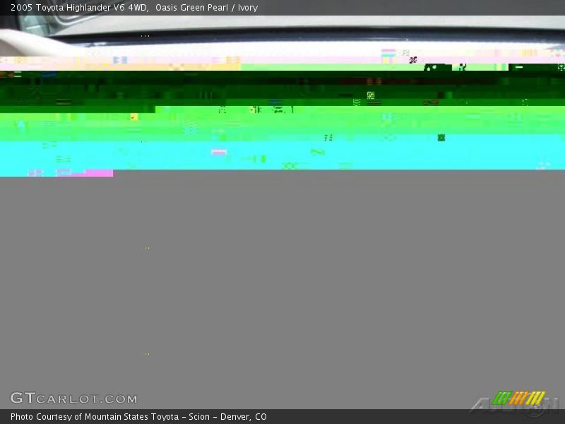 Oasis Green Pearl / Ivory 2005 Toyota Highlander V6 4WD
