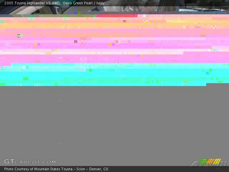 Oasis Green Pearl / Ivory 2005 Toyota Highlander V6 4WD