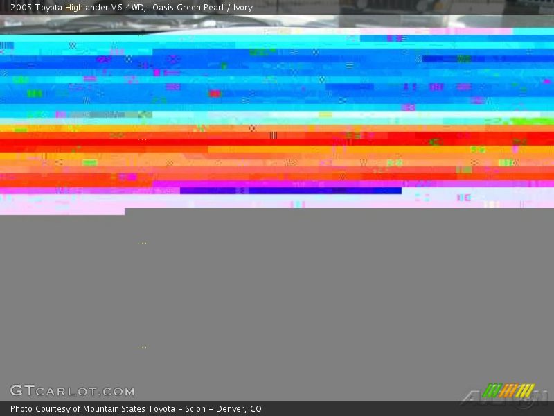 Oasis Green Pearl / Ivory 2005 Toyota Highlander V6 4WD
