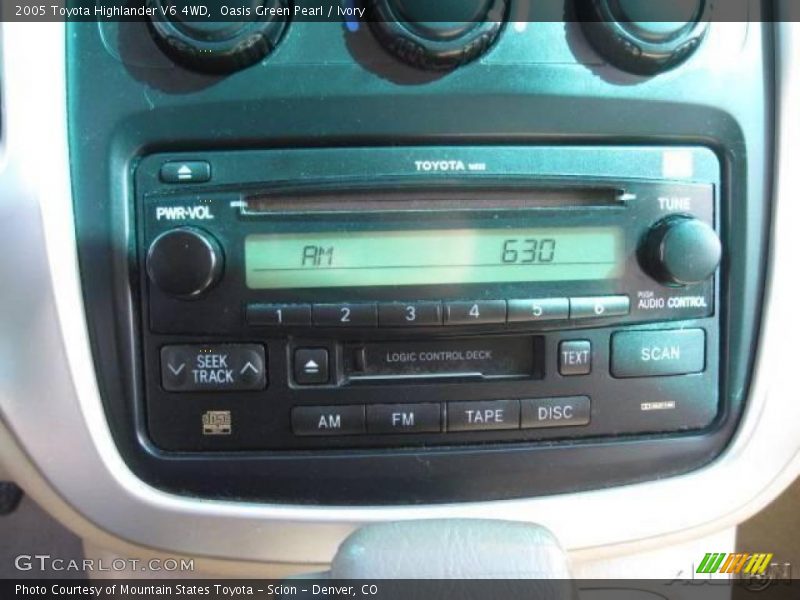 Oasis Green Pearl / Ivory 2005 Toyota Highlander V6 4WD