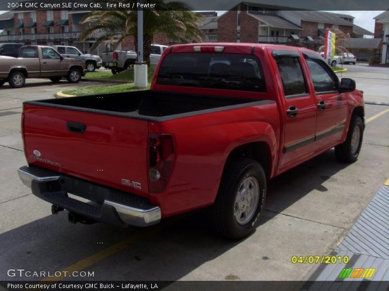 Fire Red / Pewter 2004 GMC Canyon SLE Crew Cab