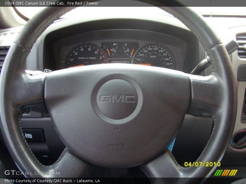 Fire Red / Pewter 2004 GMC Canyon SLE Crew Cab