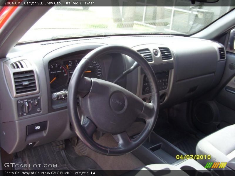 Fire Red / Pewter 2004 GMC Canyon SLE Crew Cab
