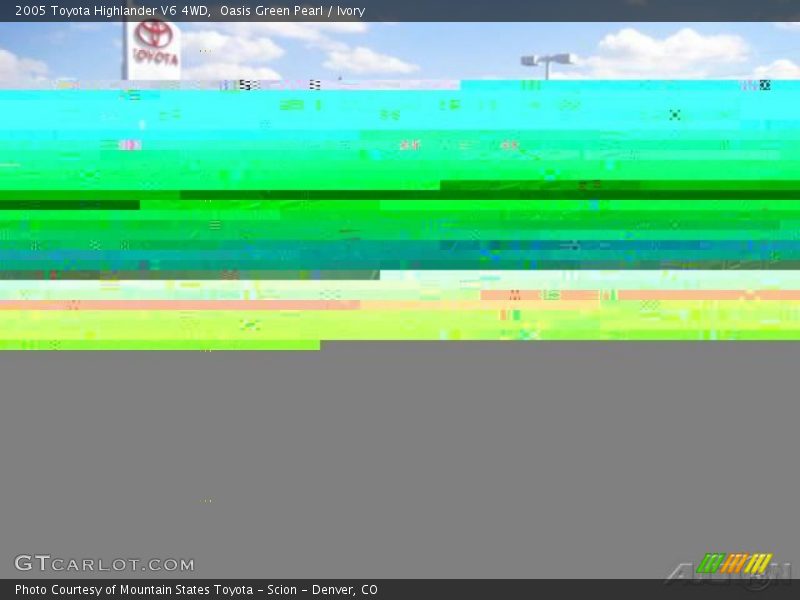Oasis Green Pearl / Ivory 2005 Toyota Highlander V6 4WD