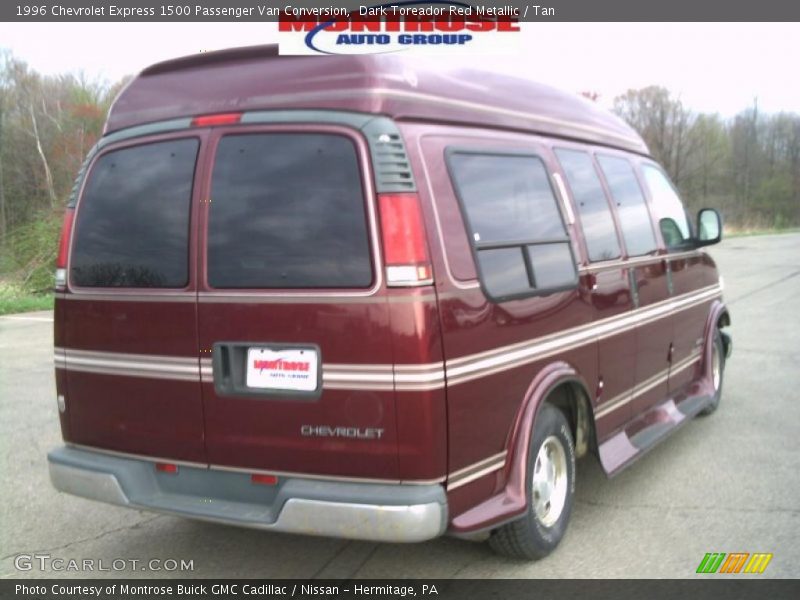Dark Toreador Red Metallic / Tan 1996 Chevrolet Express 1500 Passenger Van Conversion