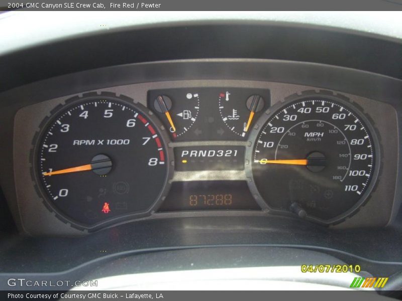 Fire Red / Pewter 2004 GMC Canyon SLE Crew Cab