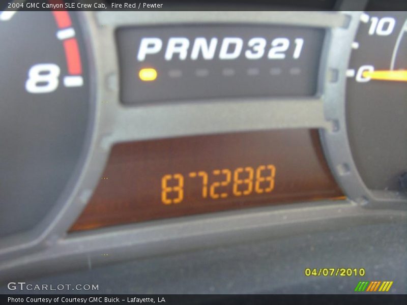Fire Red / Pewter 2004 GMC Canyon SLE Crew Cab