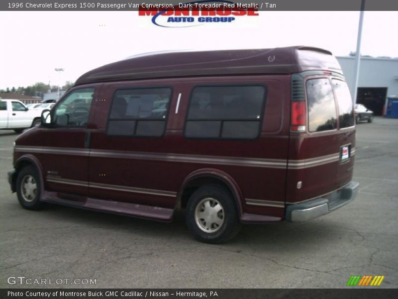 Dark Toreador Red Metallic / Tan 1996 Chevrolet Express 1500 Passenger Van Conversion