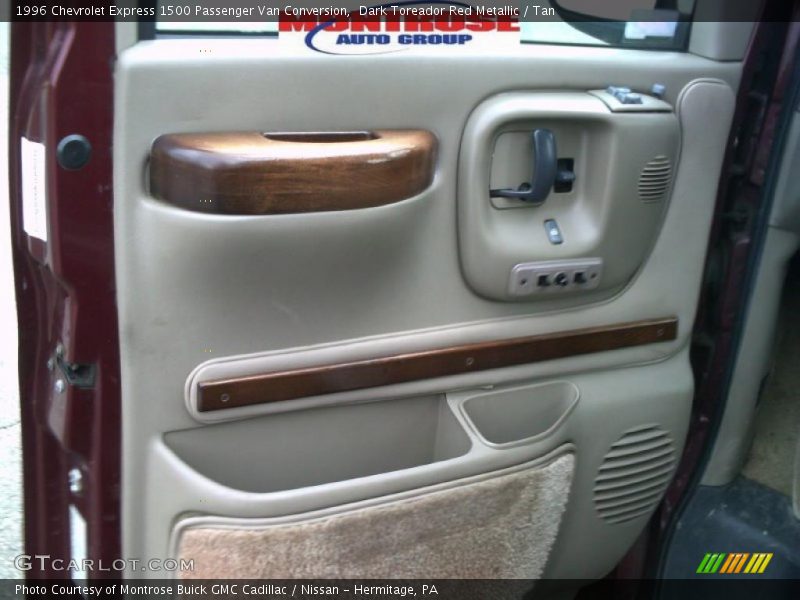 Dark Toreador Red Metallic / Tan 1996 Chevrolet Express 1500 Passenger Van Conversion
