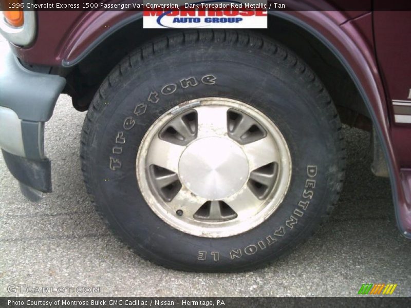 Dark Toreador Red Metallic / Tan 1996 Chevrolet Express 1500 Passenger Van Conversion