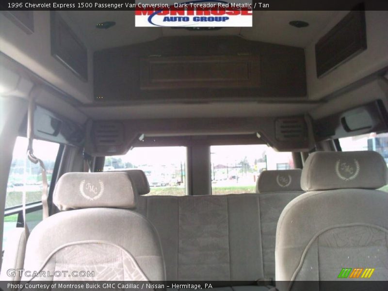 Dark Toreador Red Metallic / Tan 1996 Chevrolet Express 1500 Passenger Van Conversion