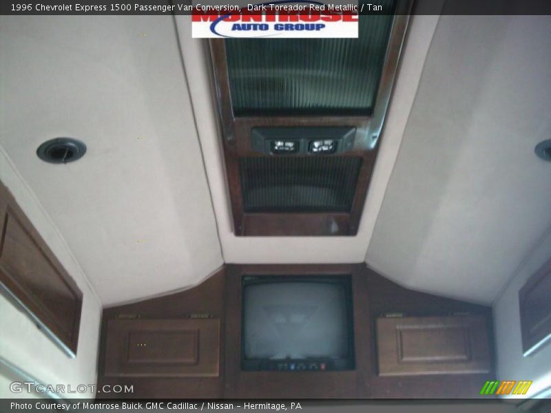 Dark Toreador Red Metallic / Tan 1996 Chevrolet Express 1500 Passenger Van Conversion