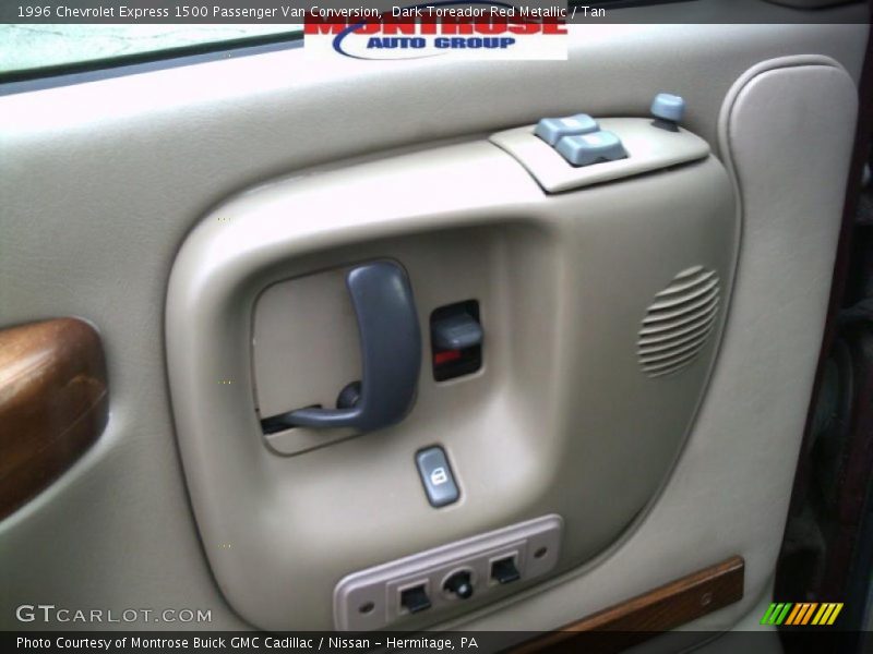 Dark Toreador Red Metallic / Tan 1996 Chevrolet Express 1500 Passenger Van Conversion