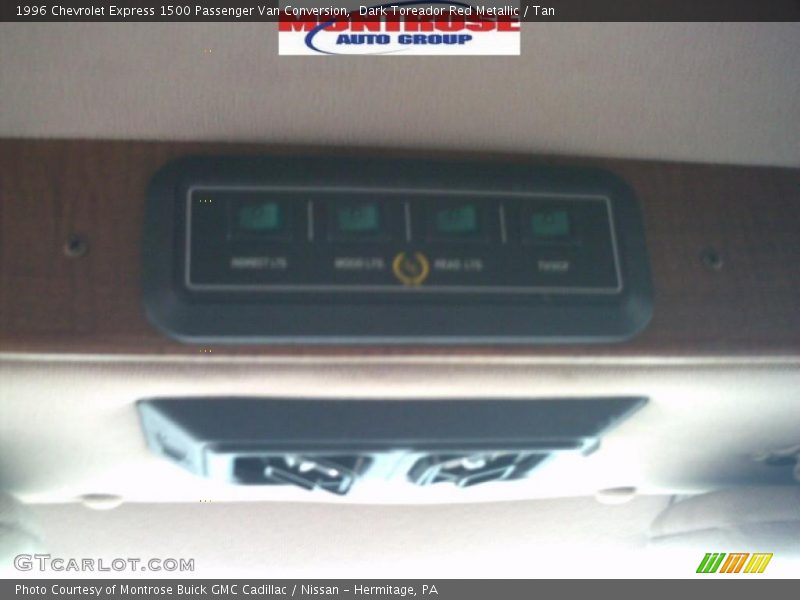 Dark Toreador Red Metallic / Tan 1996 Chevrolet Express 1500 Passenger Van Conversion
