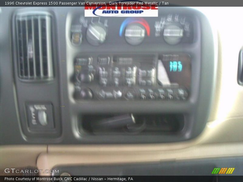 Dark Toreador Red Metallic / Tan 1996 Chevrolet Express 1500 Passenger Van Conversion